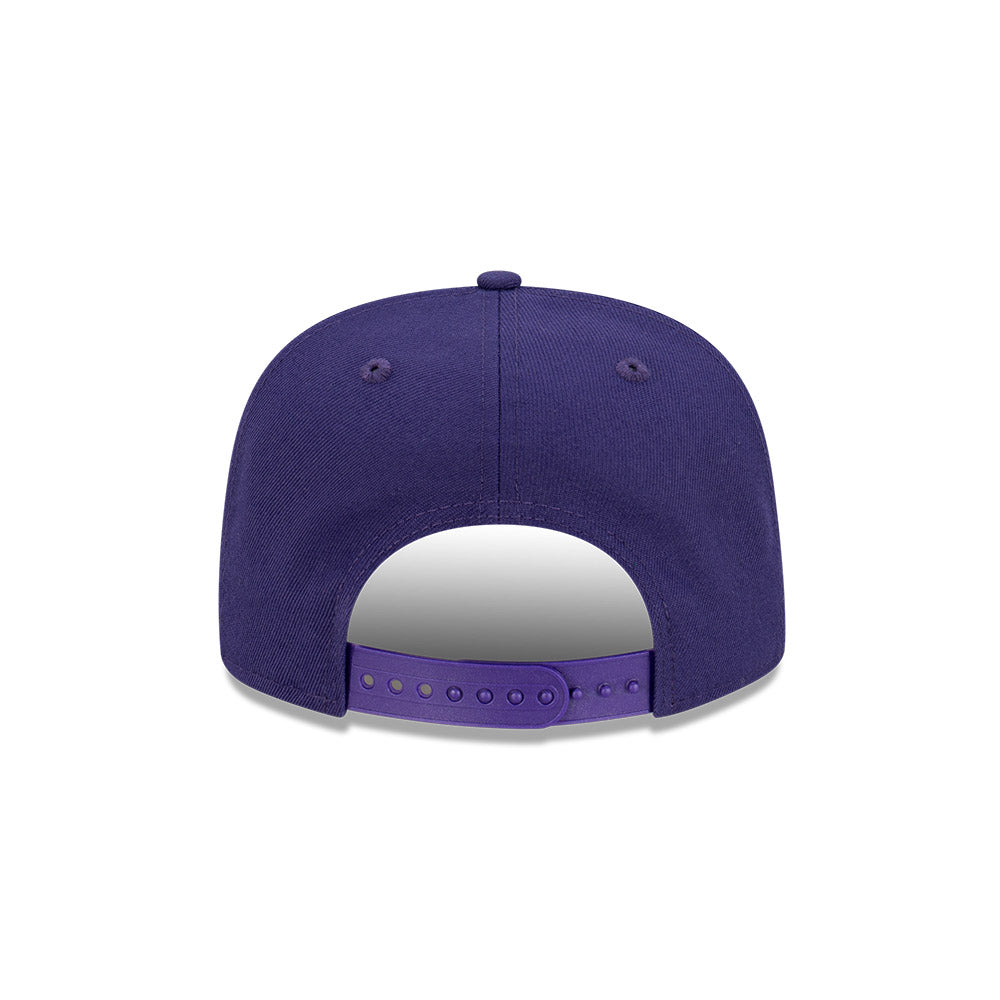 Fremantle Dockers Hat - 2023 AFL Purple Tall Text The Golfer Snapback - New Era