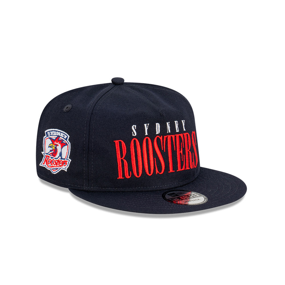 Sydney Roosters Hat - 2023 NRL Navy Tall Text The Golfer - New Era