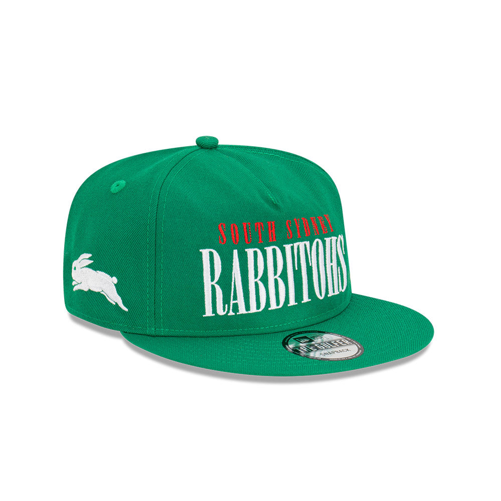 South Sydney Rabbitohs Hat - 2023 NRL Green Tall Text The Golfer - New Era