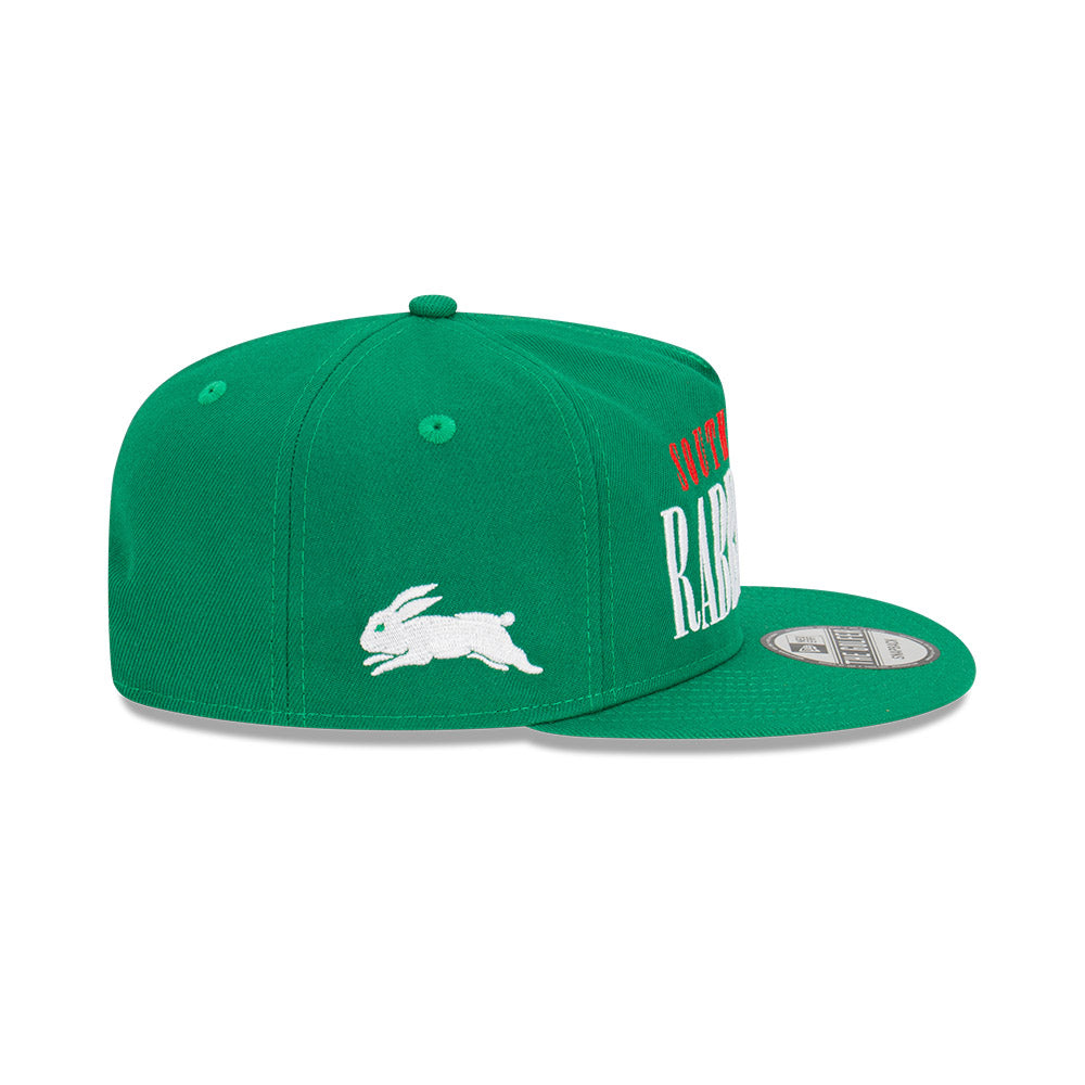 South Sydney Rabbitohs Hat - 2023 NRL Green Tall Text The Golfer - New Era