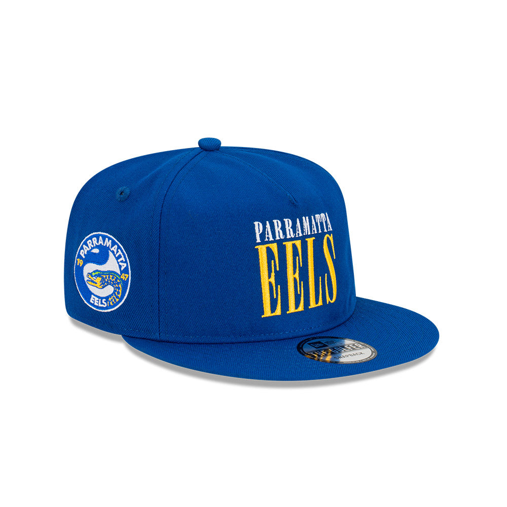 Parramatta Eels Hat - 2023 NRL Blue Tall Text The Golfer - New Era