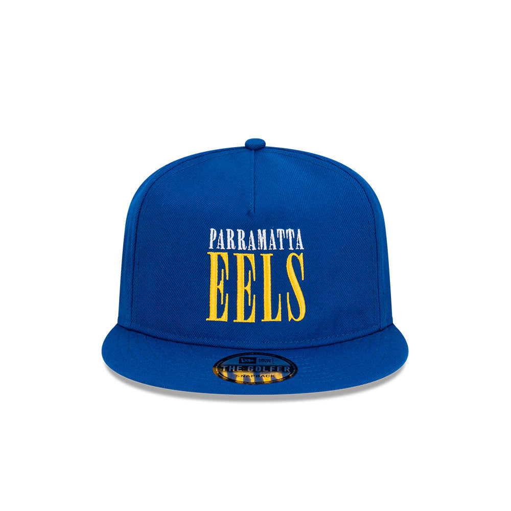 Parramatta Eels Hat - 2023 NRL Blue Tall Text The Golfer - New Era
