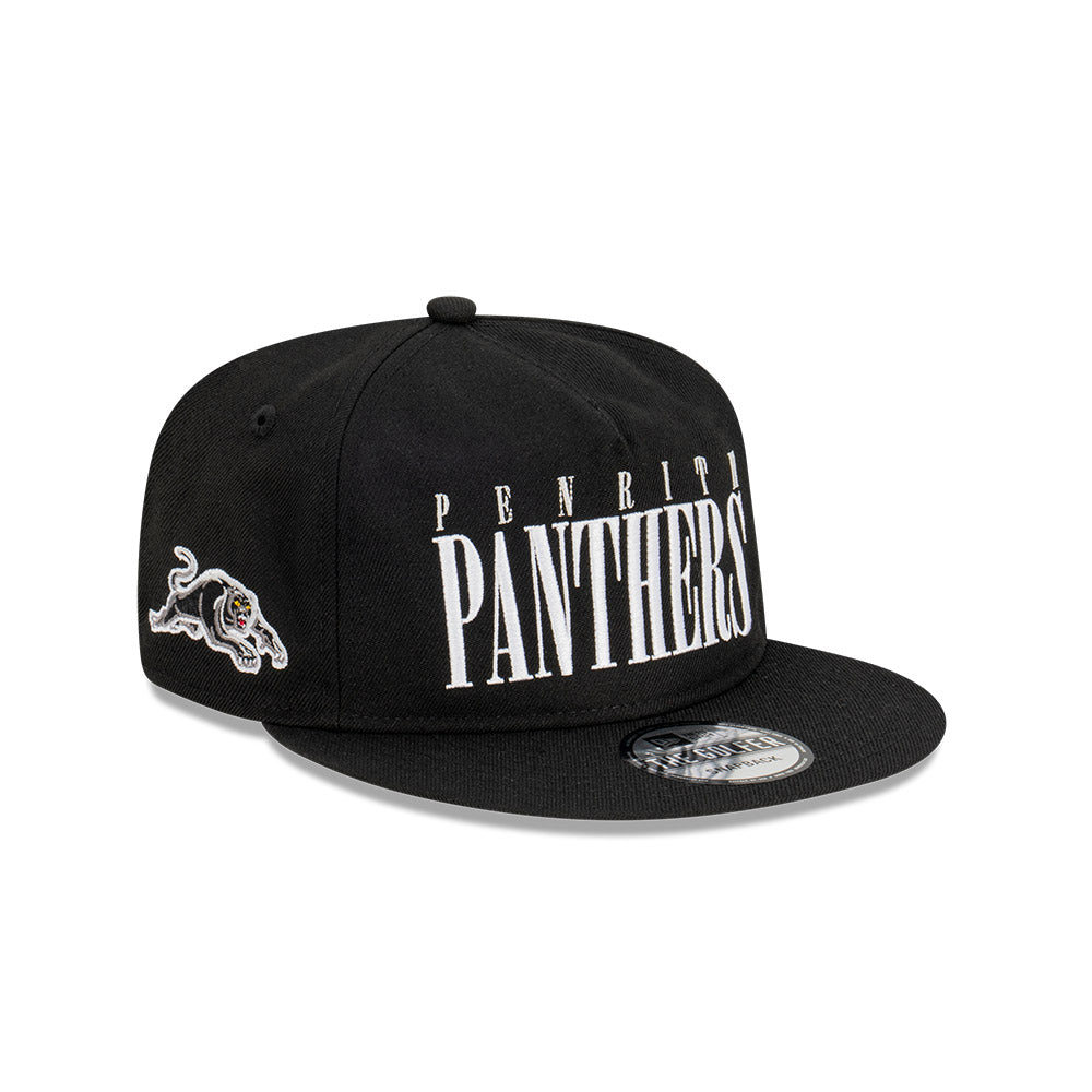 Penrith Panthers Hat - 2023 NRL Black Tall Text The Golfer - New Era