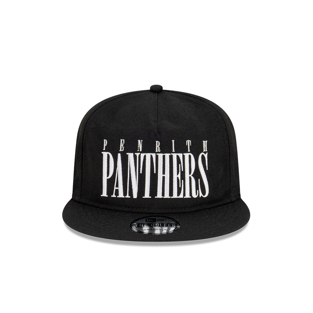 Penrith Panthers Hat - 2023 NRL Black Tall Text The Golfer - New Era