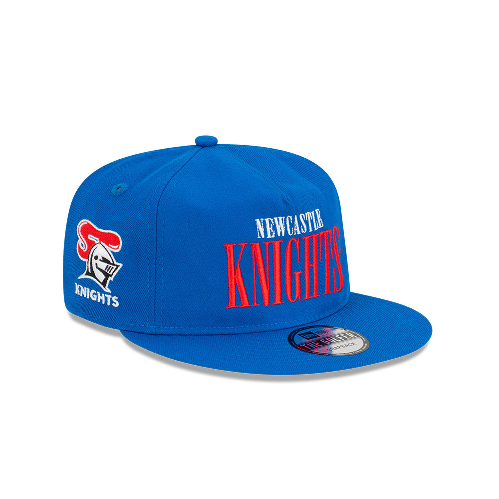 Newcastle Knights Hat - 2023 NRL Blue Tall Text The Golfer - New Era