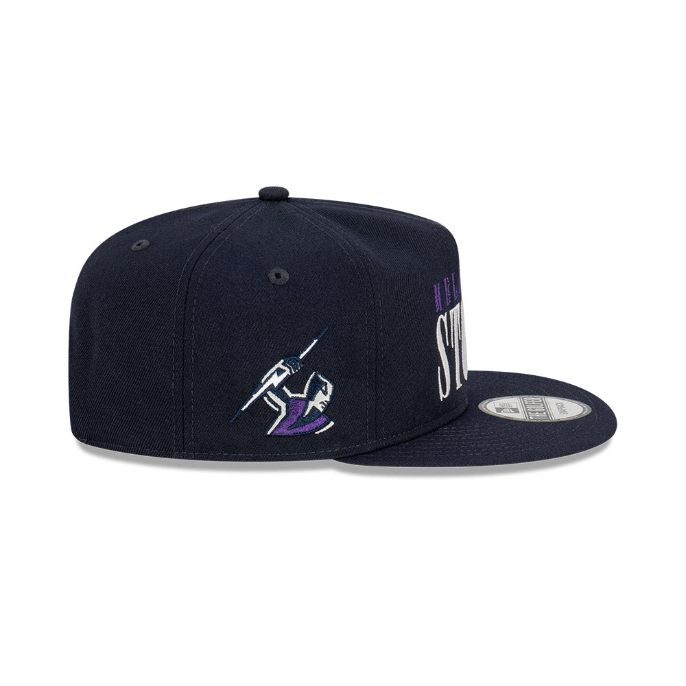 Melbourne Storm Hat - 2023 NRL Navy Tall Text The Golfer - New Era