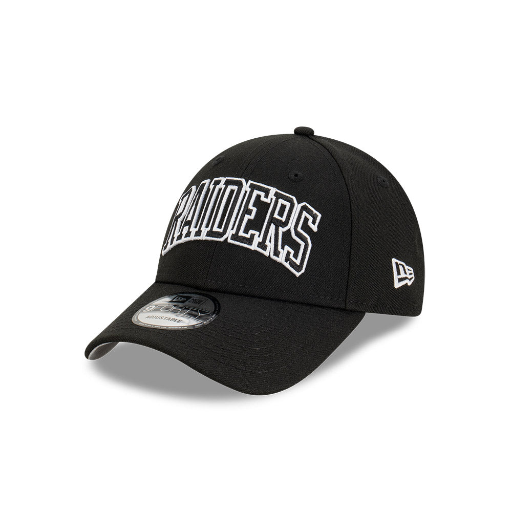 Las Vegas Raiders Hat - Black Block Logo 9Forty Snapback - New Era