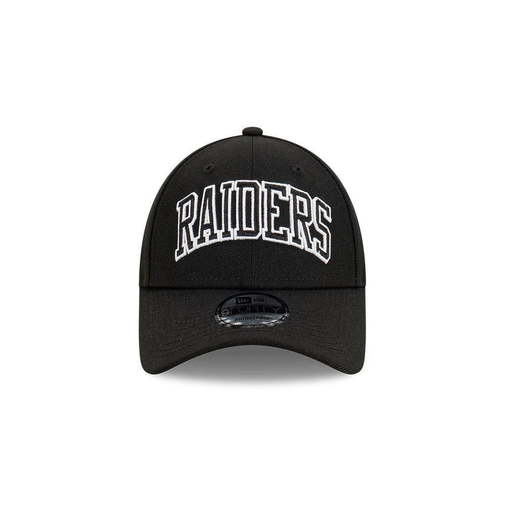 Las Vegas Raiders Hat - Black Block Logo 9Forty Snapback - New Era