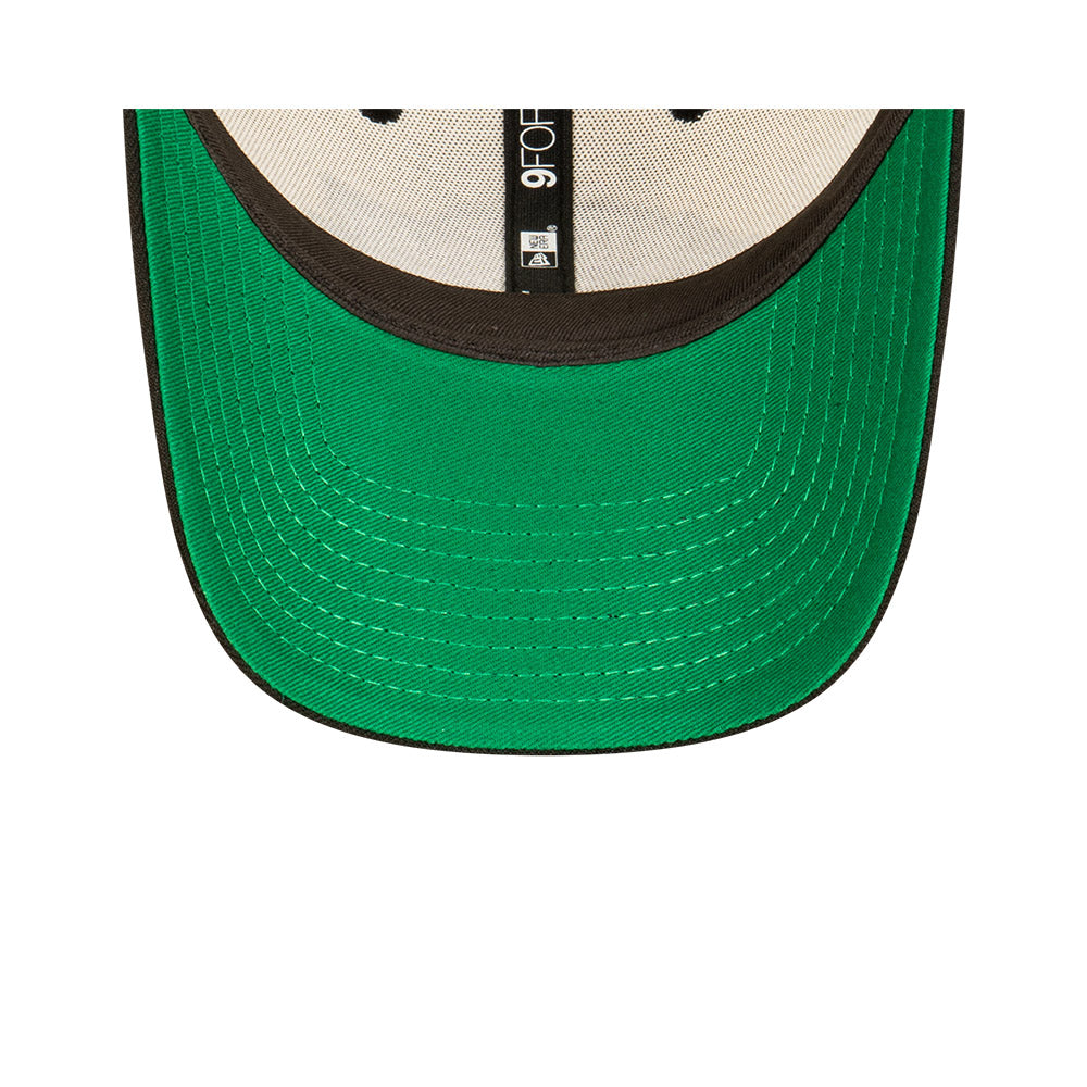 Miami Heat Hat - Chrome White & Black 9Forty NBA Snapback - New Era