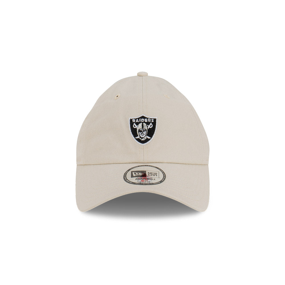 Las Vegas Raiders Hat - Stone Mini Logo NFL Strapback - New Era