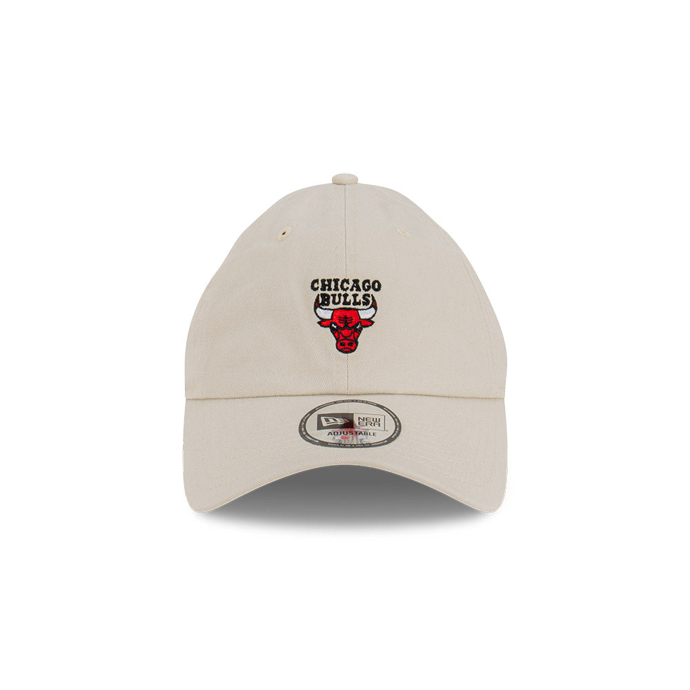 Chicago Bulls Hat - Stone Mini Logo Casual Classic Strapback - New Era