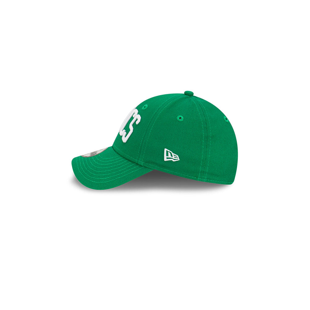 Boston Celtics Youth Hat - Green NBA Wordmark Strapback - New Era