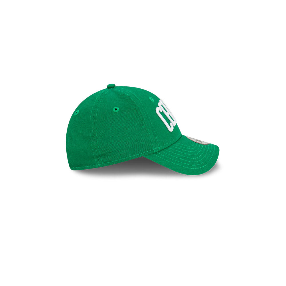 Boston Celtics Youth Hat - Green NBA Wordmark Strapback - New Era