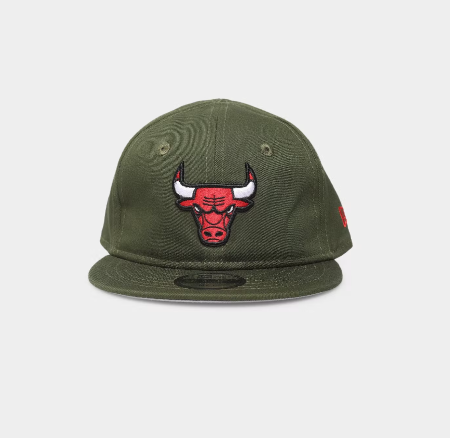 Chicago Bulls Infant Hat - Rifle Green My 1st NBA Stretch Fit - New Era