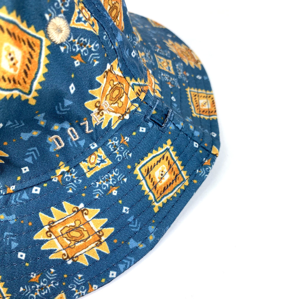 Dozer Boys Bucket Hat Navy With Pattern  Merimbula