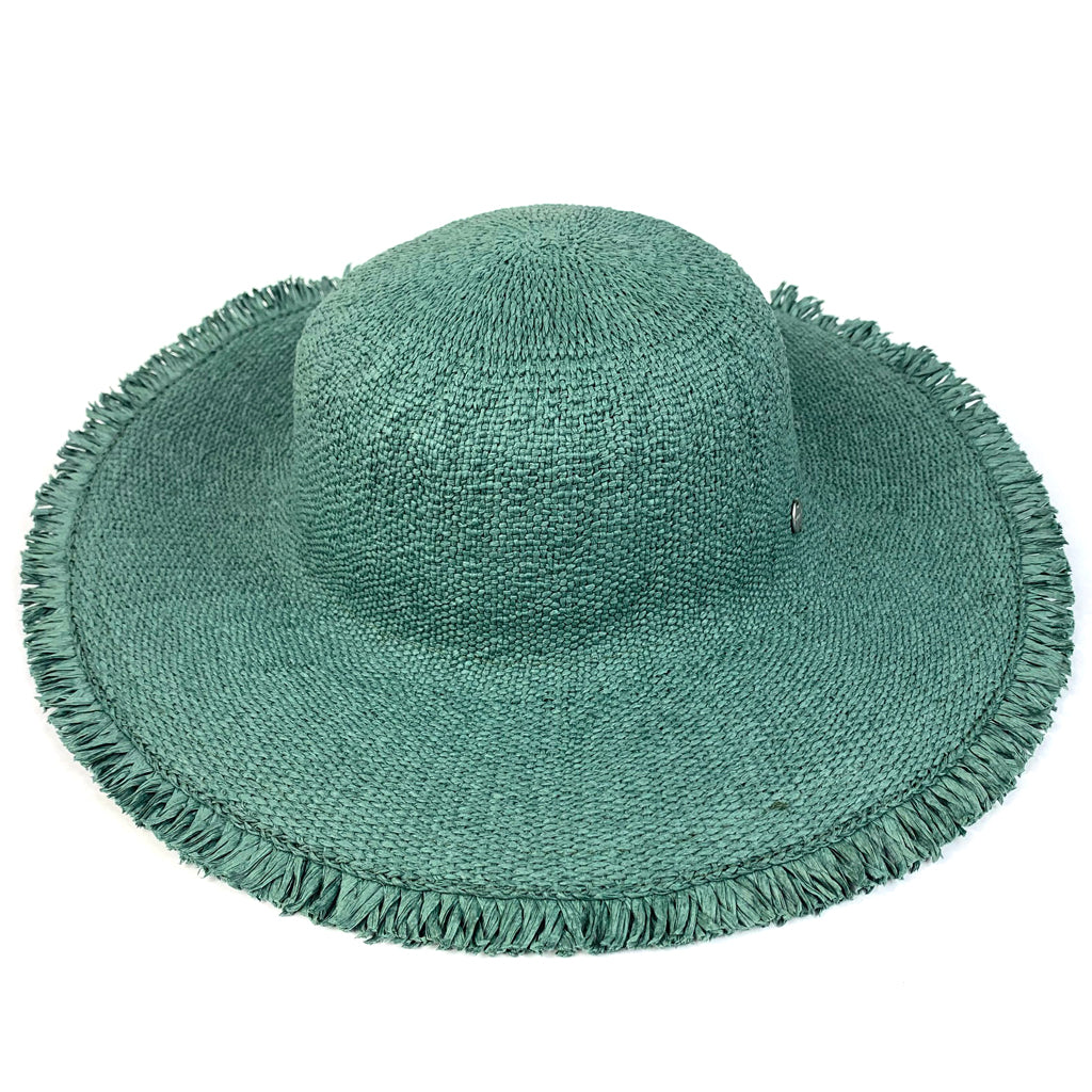 Millymook Girls Wide Brim Hat Sage Wallaga