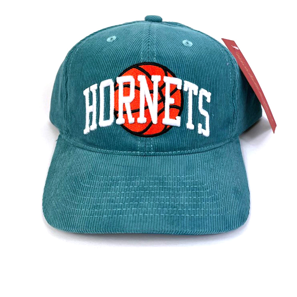 Charlotte Hornets Hat - Blue NBA Cord Arch Snapback - Mitchell & Ness