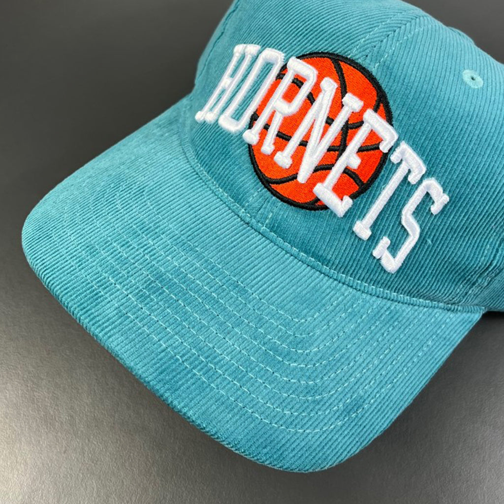 Charlotte Hornets Hat Blue NBA Cord Arch Snapback - Mitchell & Ness