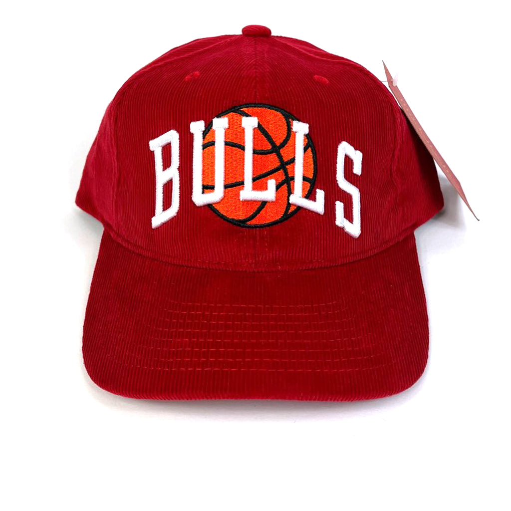 Chicago Bulls Hat Scarlet NBA Cord Arch Snapback Mitchell & Ness