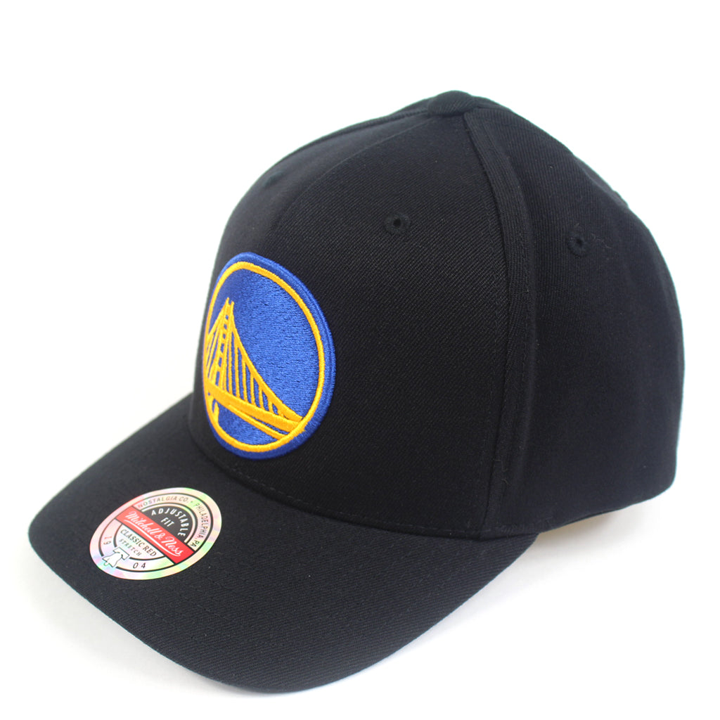 Mitchell & Ness Golden State Warriors Black Colour Logo Redline Snapback