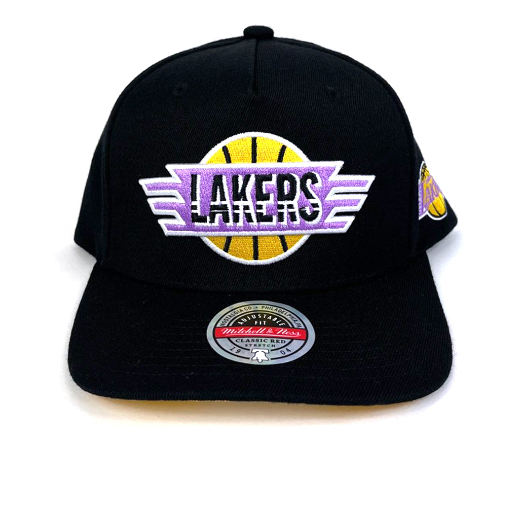 LA Lakers Hat - Black Wings CL Snapback - Mitchell & Ness