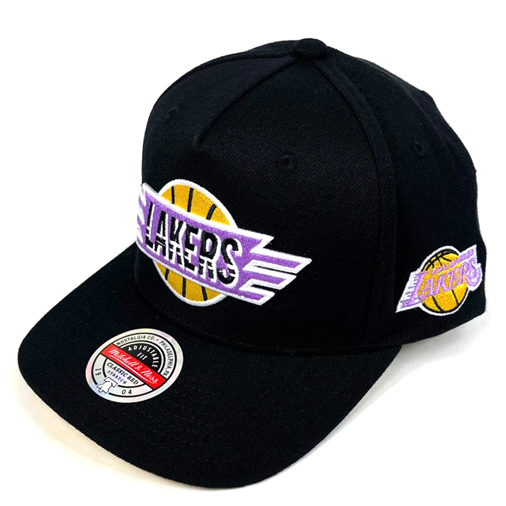 LA Lakers Hat - Black Wings CL Snapback - Mitchell & Ness
