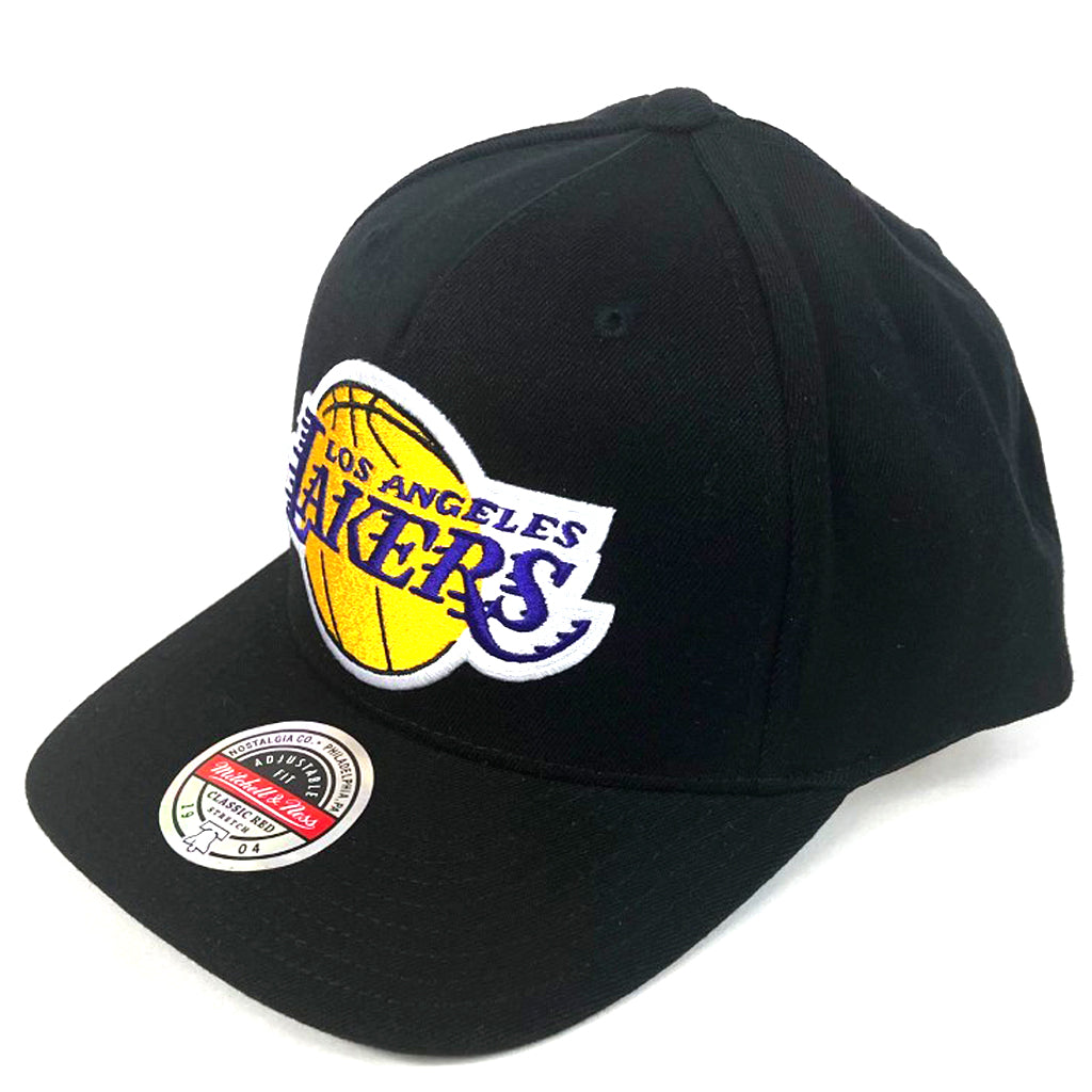 LA Lakers Hat Black With Colour Logo Redline Snapback Mitchell Ness