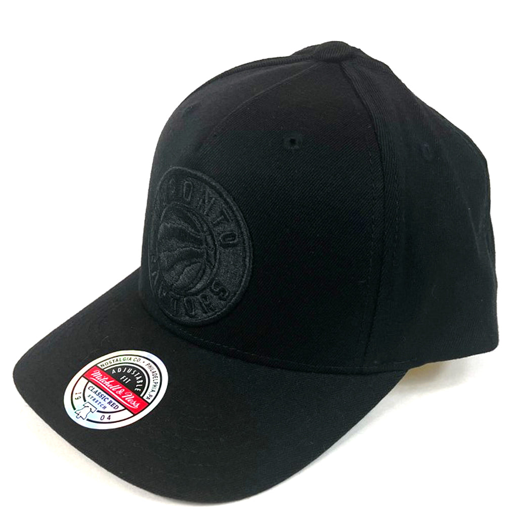 Toronto Raptors Hat Black With Black Logo Redline Snapback Mitchell Ness