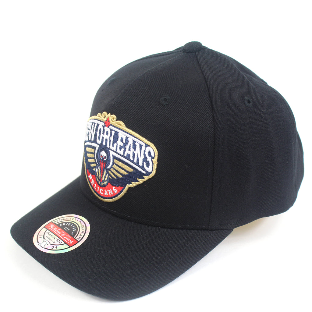 Mitchell and Ness New Orleans Pelicans Black Colour Logo Redline Snapback