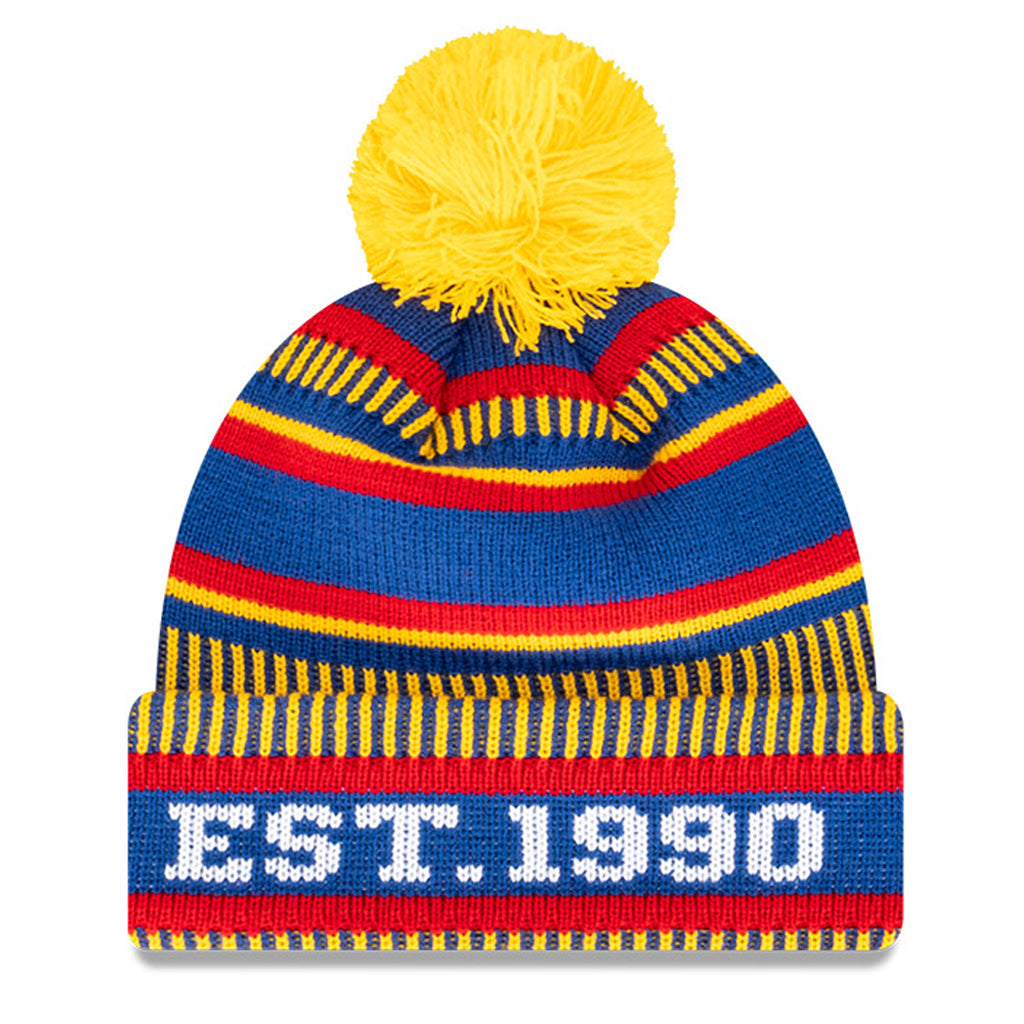 Adelaide Crows Beanie 2022 AFL Established Date Pom Knit New Era