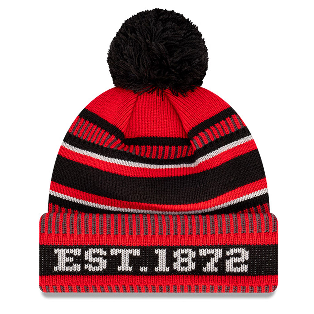 Essendon Bombers Beanie 2022 AFL Established Date Pom Knit New Era