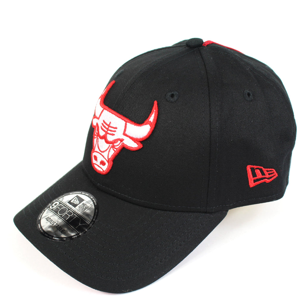 Chicago Bulls Hat Black Team Stripes Strapback New Era