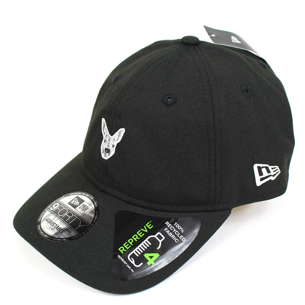 New Era Kangaroo Mini Logo Repreve Black Fabric Strapback