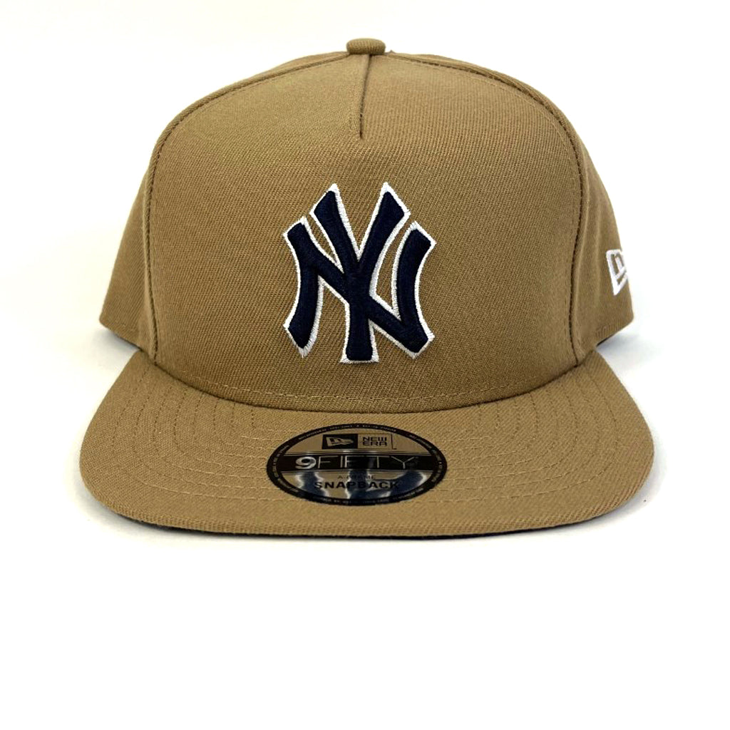 New York Yankees Hat Khaki Core A Frame Snapback New Era