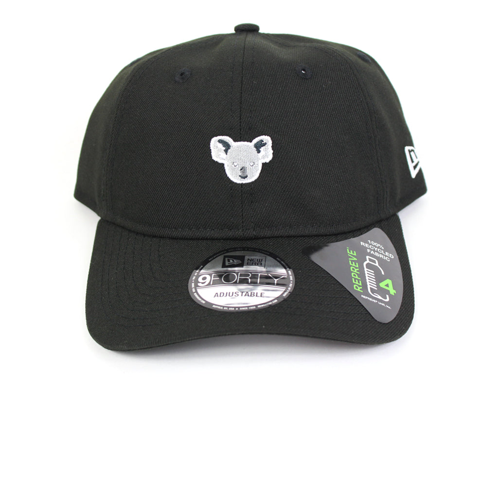 New Era Koala Mini Logo Repreve Black Fabric Strapback