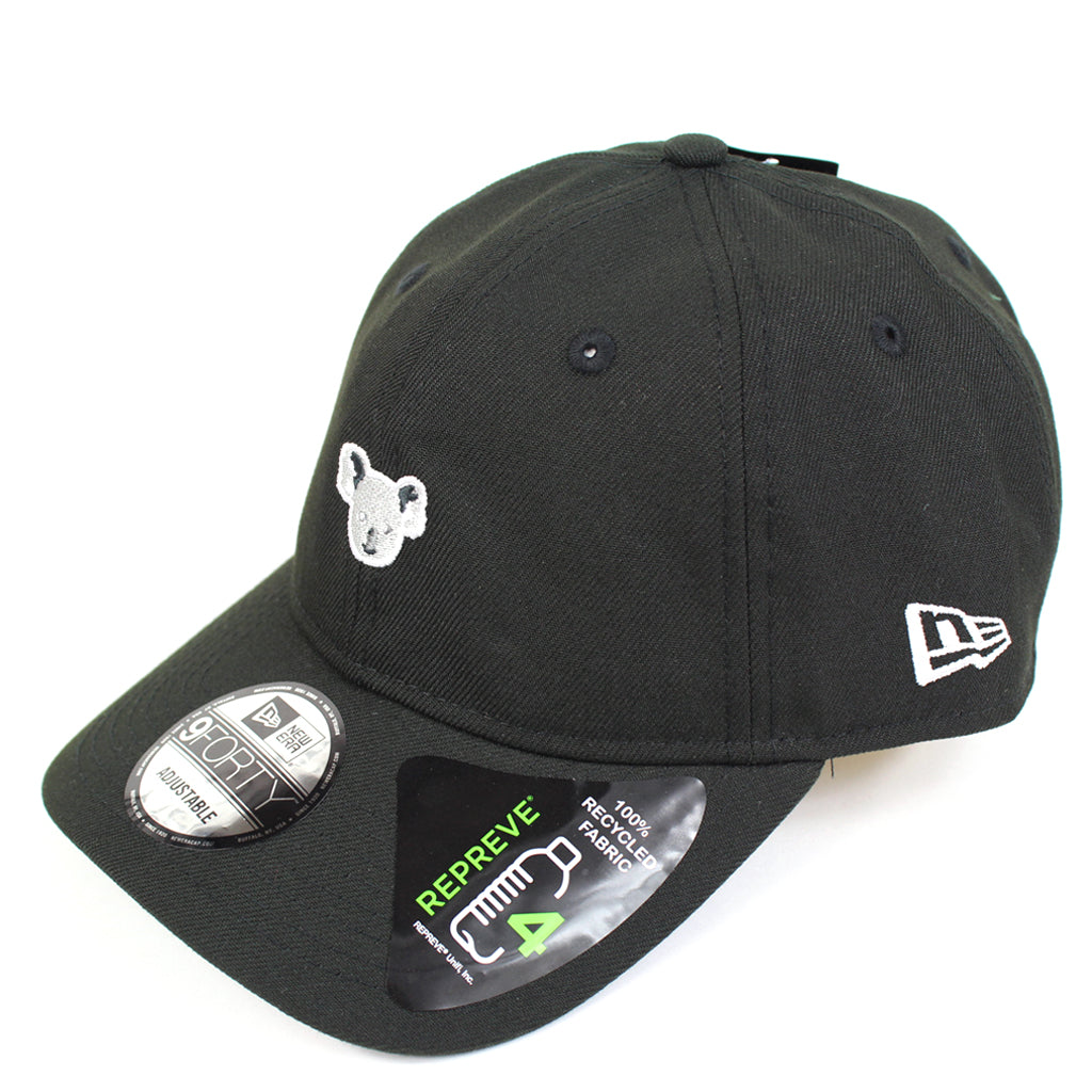 New Era Koala Mini Logo Repreve Black Fabric Strapback