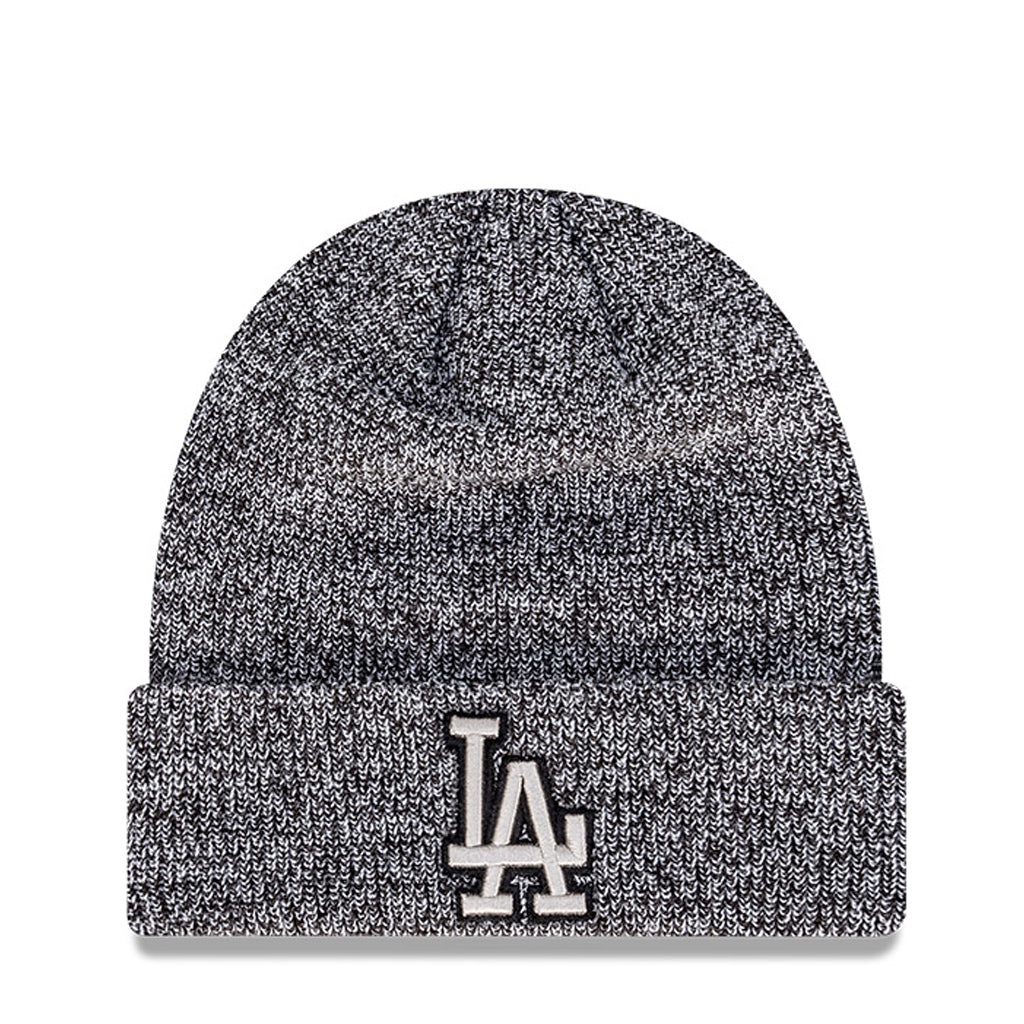 LA Dodgers Beanie Black & White Knit New Era