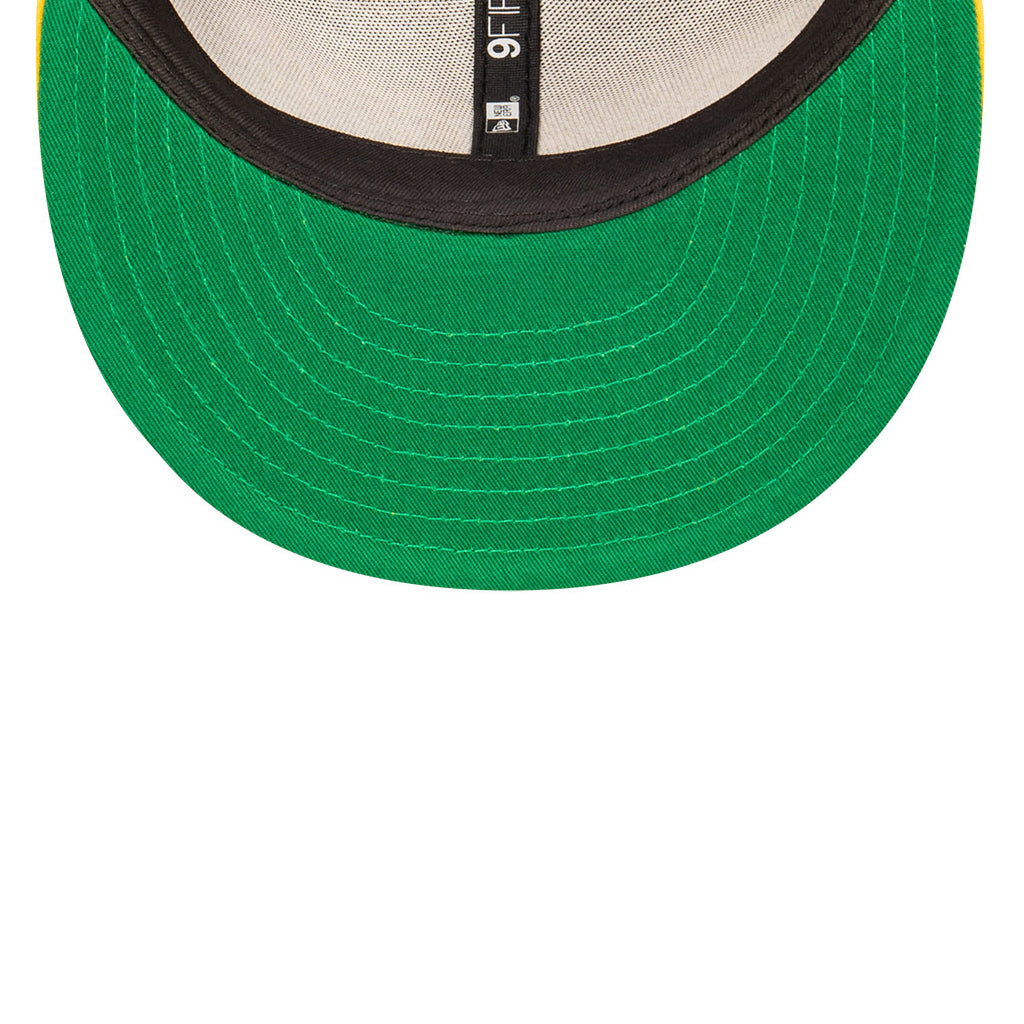 LA Lakers Hat - Purple Retro Script Box 9Fifty Snapback - New Era