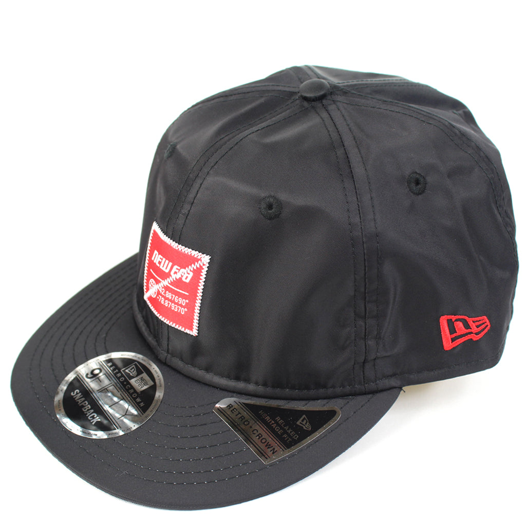 New Era Branded Hat Black Outdoor Bungee Strapback New Era
