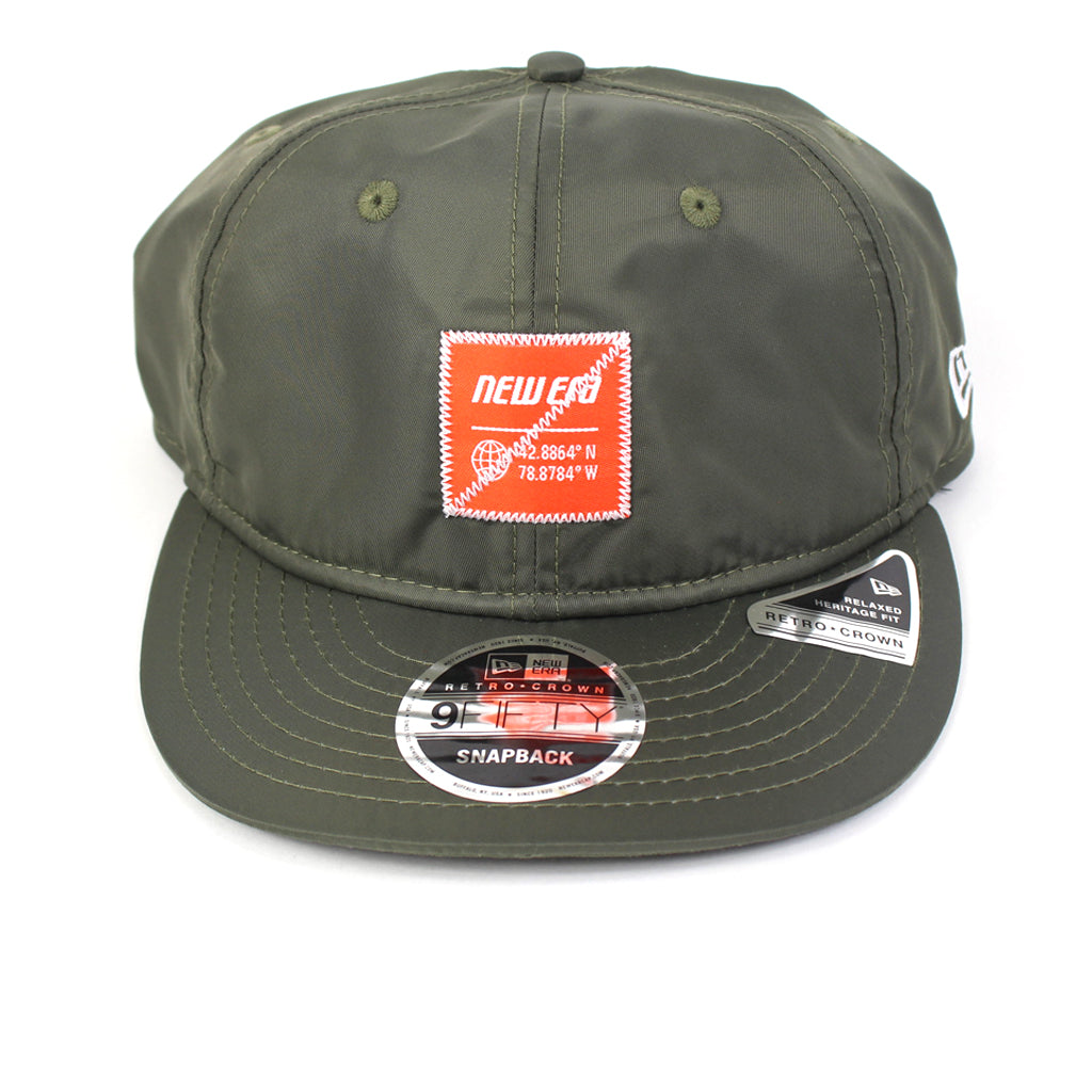 New Era Branded Hat Olive Outdoor Bungee Strapback New Era