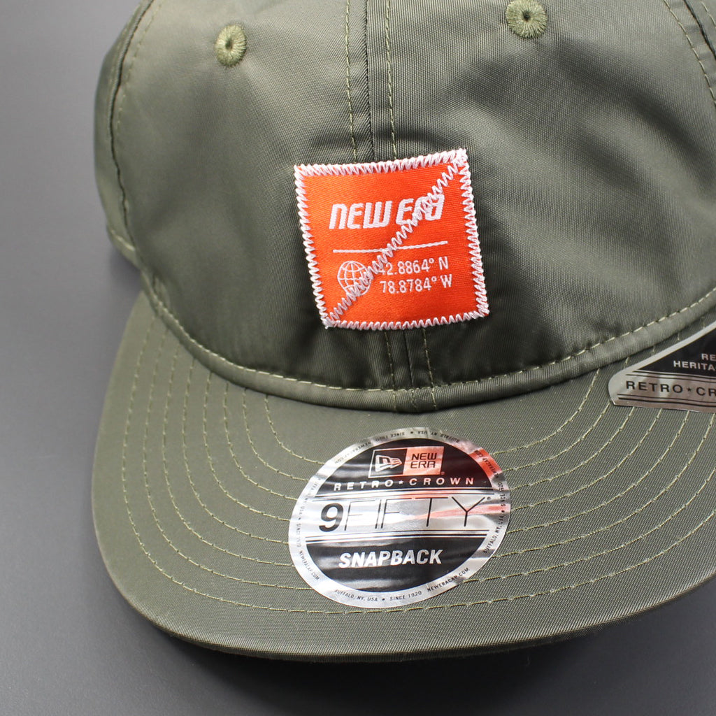 New Era Branded Hat Olive Outdoor Bungee Strapback New Era