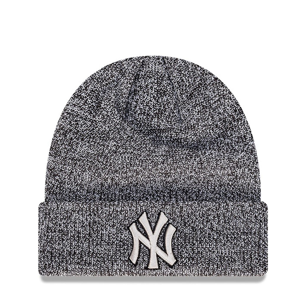 New York Yankees Beanie Black and White Knit New Era