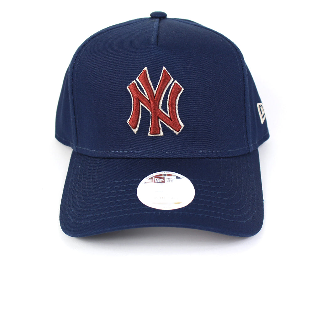 New York Yankees Womens Cap Ocean Blue Wine Logo Strapback New Era