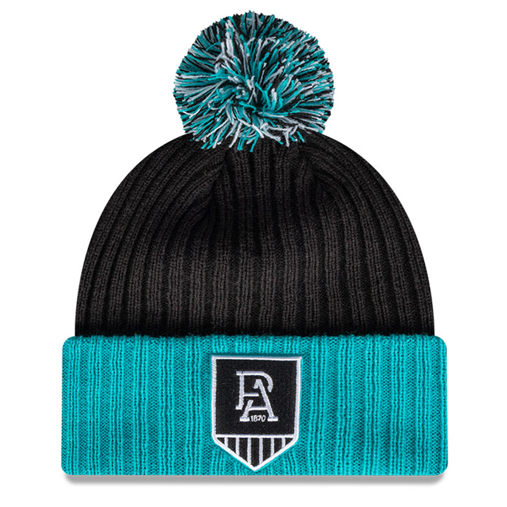 Port Adelaide Power Beanie Black AFL 2021 Plain Cuff OTC New Era