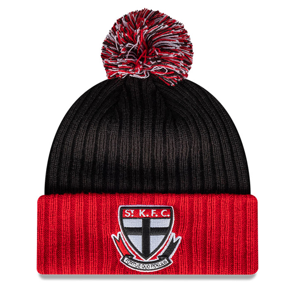 St Kilda Saints Beanie Black AFL 2021 Plain Cuff OTC New Era