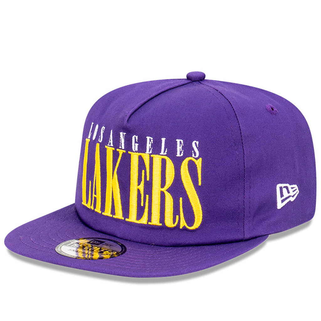 LA Lakers Hat - Purple The Golfer Classic Logo Snapback - New Era