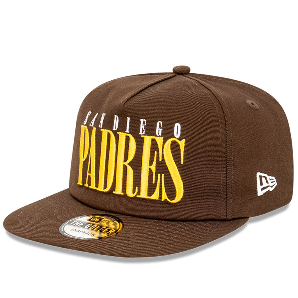 San Diego Padres Hat - Brown The Golfer Classic Logo Snapback - New Era