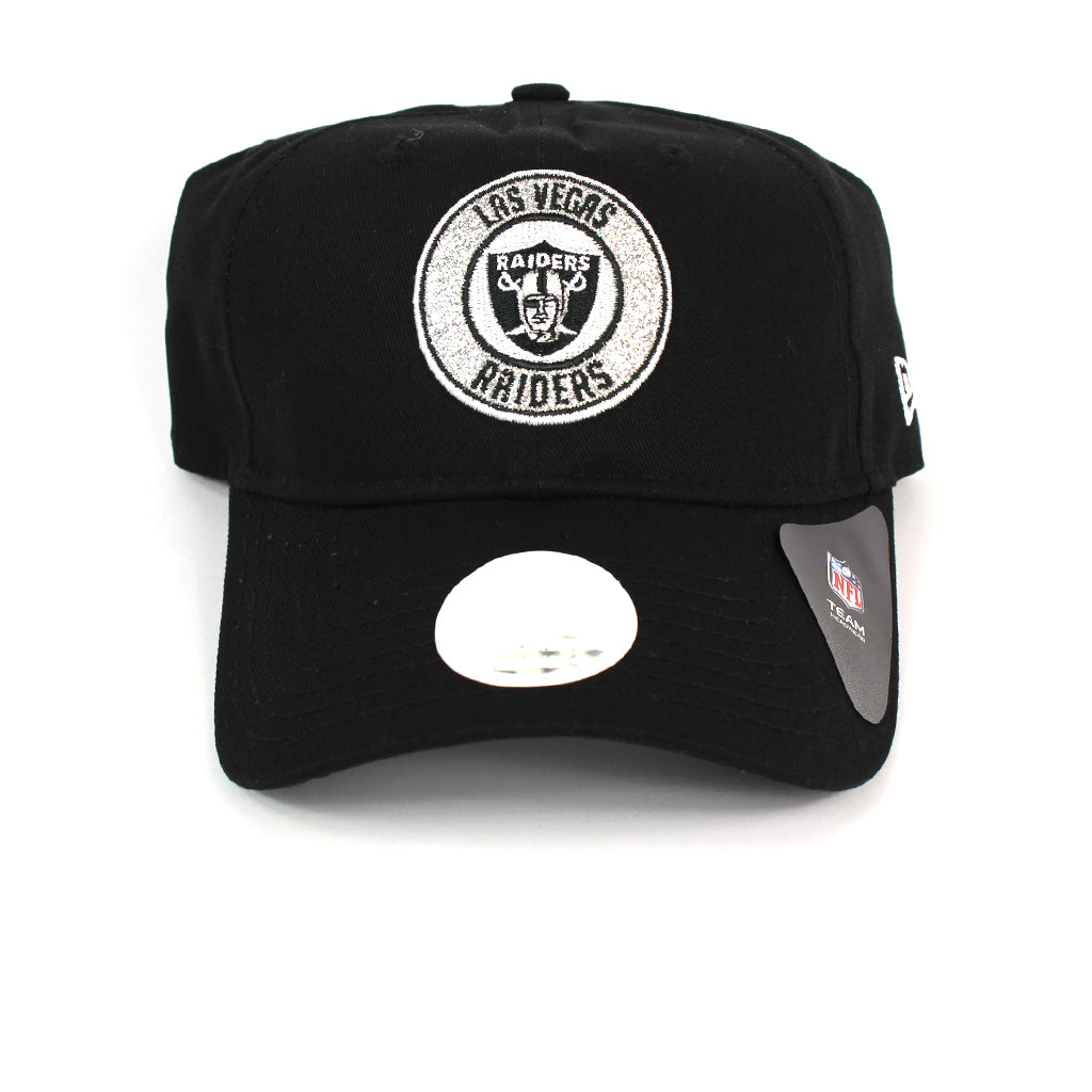 Las Vegas Raiders Women's Hat Black Sparkle Strapback New Era