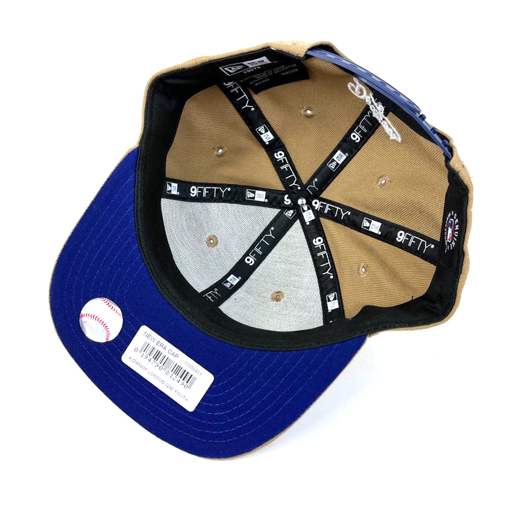 LA Dodgers Youth Hat Khaki Core Snapback New Era