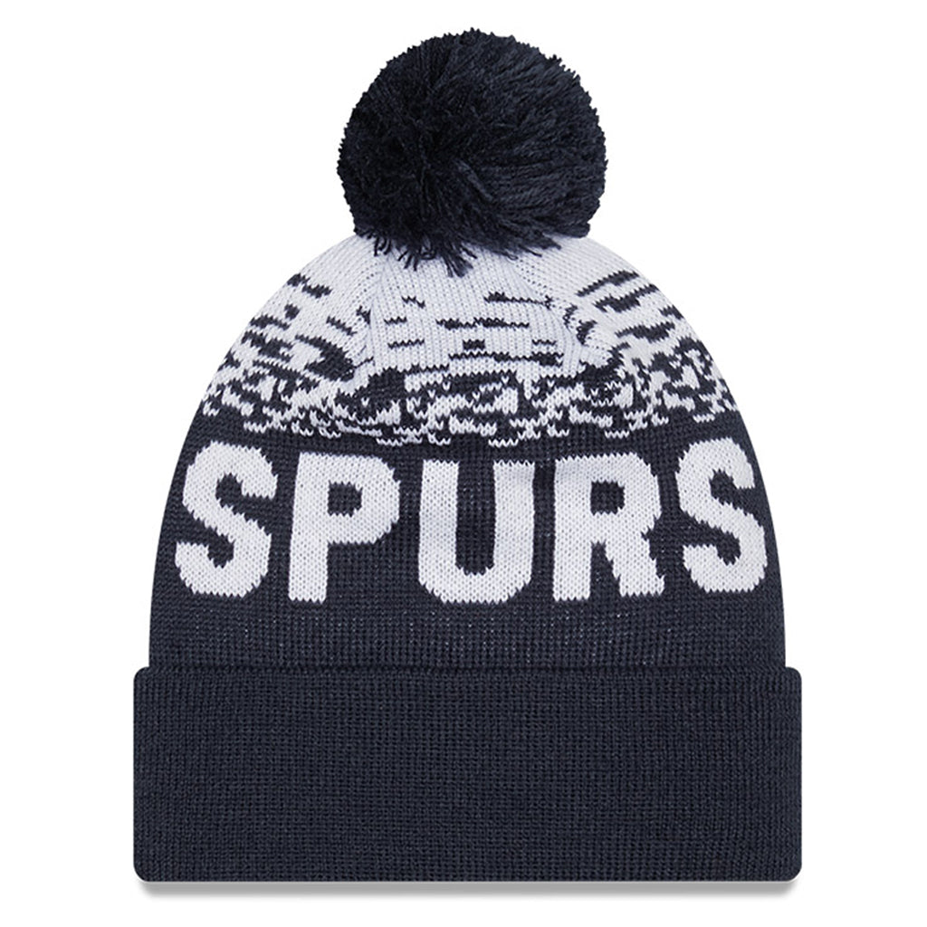 Tottenham Hotspur FC Beanie - 2022 EPL Navy Bobble Cuff - New Era